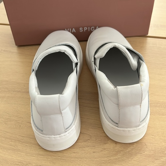 NIB Via Spiga Ryder Slip On Leather Sneakers - Picture 8 of 11